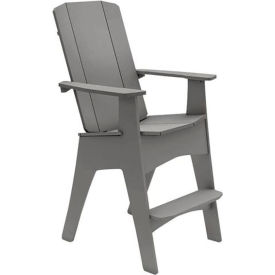 Ledge® Lounger Mainstay Adirondack Tall Gray LL-MS-AT-GRY