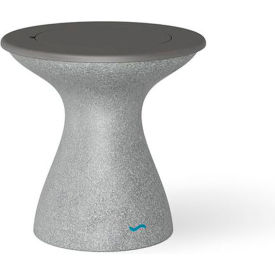 Ledge® Lounger Autograph Standard Side Table Granite Gray Base Gray Lid LL-AG-ST-RL-GG-GRY