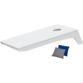 Ledge® Lounger Games Corn Hole Gray Board White/Black Bags LL-GM-CH-GRY-WH-BK