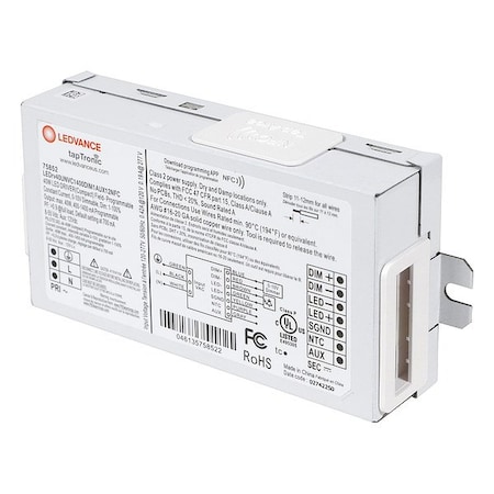 LEDDriver, NFC, 0-10V, 5-1/8in-L, 1PK MPN:LEDrv40UNVC1400DIM1AUX12NFC