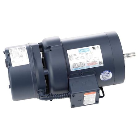 Three-Phase Brake Motor, 1/2 hp HP, 56C Frame, 208-230/460V AC Voltage, 1, 140 RPM Nameplate RPM MPN:114152.00
