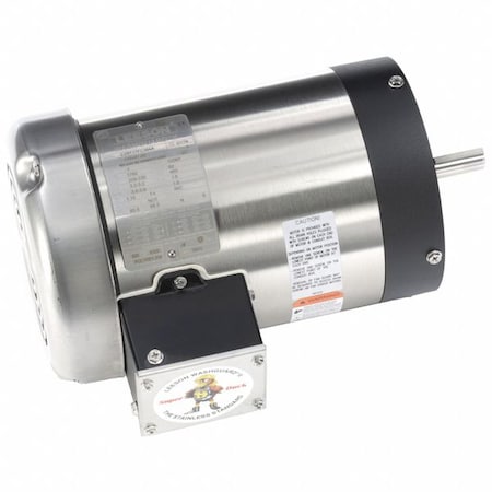 Three-Phase Washdown Motor, 1 hp HP, 56C Frame, 230/460V AC Voltage, 1, 760 RPM Nameplate RPM MPN:119487.00