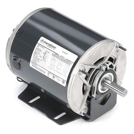 Condenser Fan Motor, 1 HP, 56 Frame, 1 Speed, Open Dripproof, Cradel Base Mount, 208-230/460V AC MPN:5K46MN4087