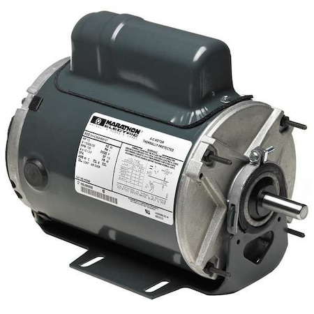 General Purpose Farm Duty Motor, Split-Phase, 1/4 HP, 115V AC, 1, 725 Nameplate RPM, 48Z Frame MPN:5KH32FNA499S