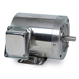 Leeson Motors Washdown Motor-.5/.33HP 208-230/460V 1740/1440RPM TENV RIGID C 191204.00
