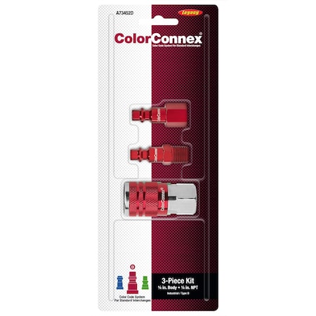 Coupler Plug Kit, Universal Coupling, Industrial Interchange, 1/4 in, 1/4