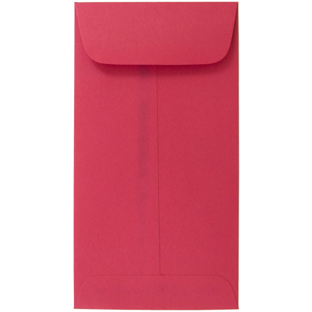 JAM Paper Coin Envelopes, #7, Gummed Seal, Red, Pack Of 25 MPN:355228282