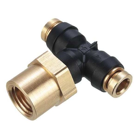 Tee, Brass, Push-Fit1/4