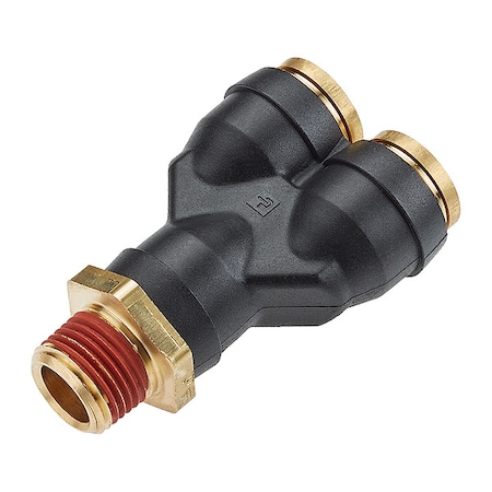 Wye, Brass, Push-Fit1/8