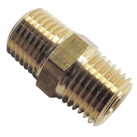 Reducing Adapter Brass Adapter, 1/2 in Male BSPT X 1/8 in Male BSPT MPN:0121 21 10