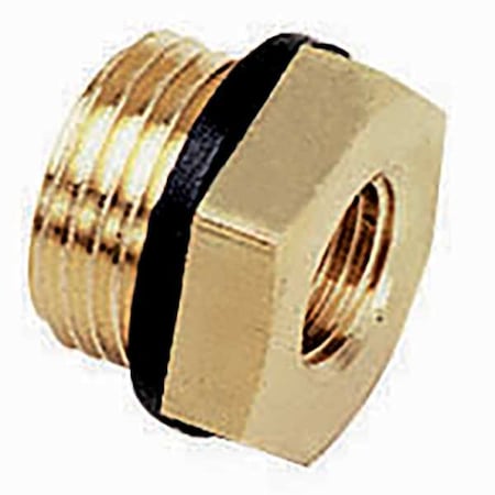 Reducing Adapter Brass Adapter Reducer, 3/8 in Female BSPP X 3/4 in Male BSPP MPN:0168 27 17
