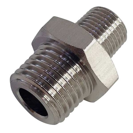 Male Unequal Adapter Brass Adapter Unequal, 3/8 in Male BSPT X 1/4 in Male BSPP MPN:0192 17 13