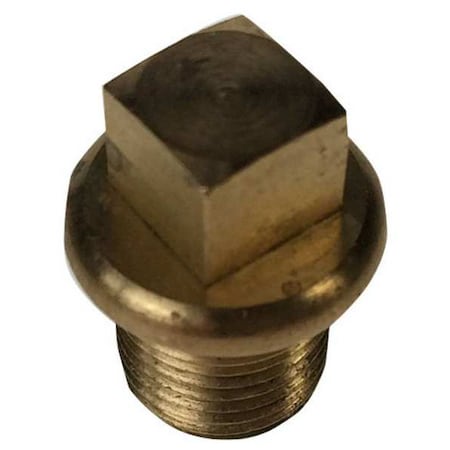 Brass Square Head Plug, Male BSPT MPN:0209 21 00