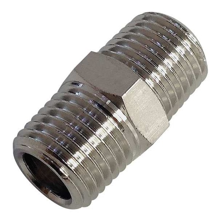 Male Adapter Brass Adapter, 1/8 in Male BSPT X 1/8 in Male BSPT MPN:0900 00 10