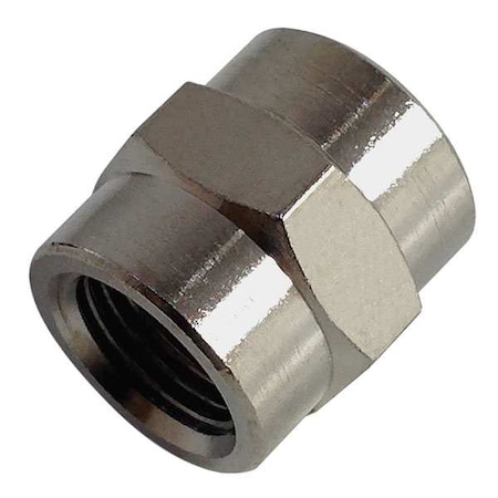 Female Coupling Brass Sleeve, 5 mm Female Metric X 1/8 in Female BSPP MPN:0902 19 10