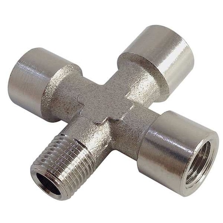Female x Male Cross Brass Equal Cross, 1/2 in Female BSPP X 1/2 in Female BSPP MPN:0909 00 21
