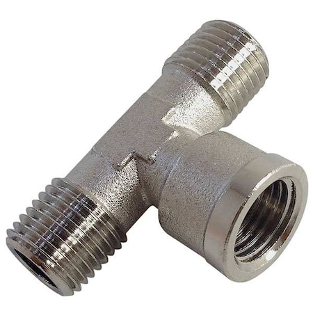 Male x Female Branch Tee Brass Tee, 1/4 in Male BSPT X 1/4 in Male BSPT MPN:0928 00 13