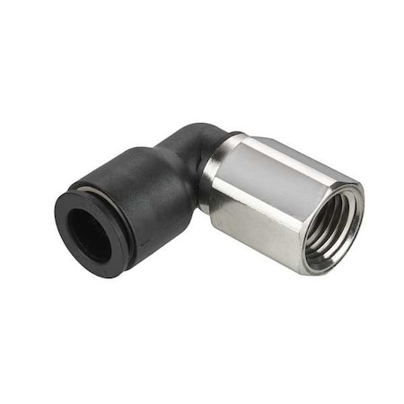 Fractional Push-to-Connect Fitting, Nylon, Black MPN:3009 53 14