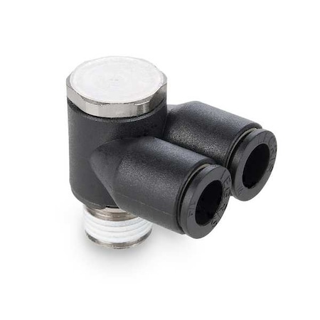 Fractional Push-to-Connect Fitting, Nylon, Black MPN:3049 60 18
