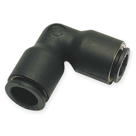 Push-Fit Elbow Fitting, 6mm Tube Size, Fiberglass-Reinforced Nylon, Black, 10 PK MPN:3102 06 00