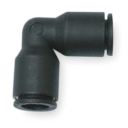 Push-Fit Elbow Fitting, 16mm Tube Size, Fiberglass-Reinforced Nylon, Black MPN:3102 16 00