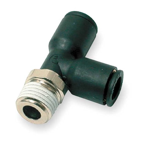 Push-Fit Tee Fitting, 4mm Tube Size, Fiberglass-Reinforced Nylon, Black, 10 PK MPN:3103 04 10