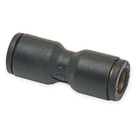 Push-Fit Union Fitting, 14mm Tube Size, Fiberglass-Reinforced Nylon, Black, 10 PK MPN:3106 14 00