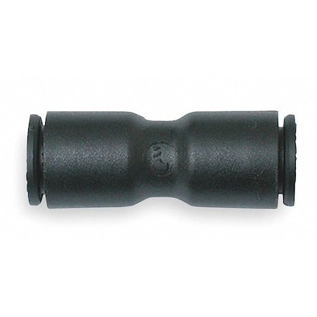 Union For 1/4 in x 1/4in Tube OD, Nylon, Push-to-Connect x Push-to-Connect, Black, 10 PK MPN:3106 56 00