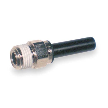 Push-Fit Fitting, 5/16 in or 8mm Tube Size, Brass, Silver, 10 PK MPN:3121 08 14