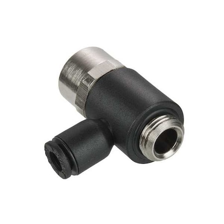 Metric Push-to-Connect Fitting, Polymer, Black MPN:3124 08 17