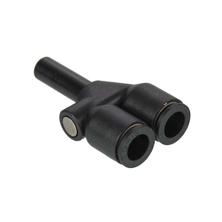 Metric Push-to-Connect Fitting, Polymer, Black MPN:3142 08 10