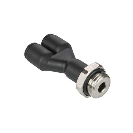 Metric Push-to-Connect Fitting, Polymer, Black MPN:3158 12 17