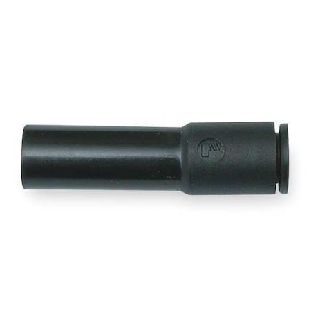 Push-Fit Adapter Fitting, 1/8 in Tube Size, Fiberglass-Reinforced Nylon, Black, 10 PK MPN:3166 53 56