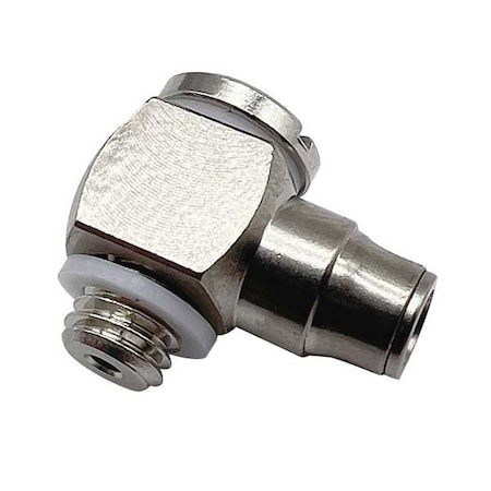 Metric Push-to-Connect Fitting, Brass, Silver MPN:3218 03 19