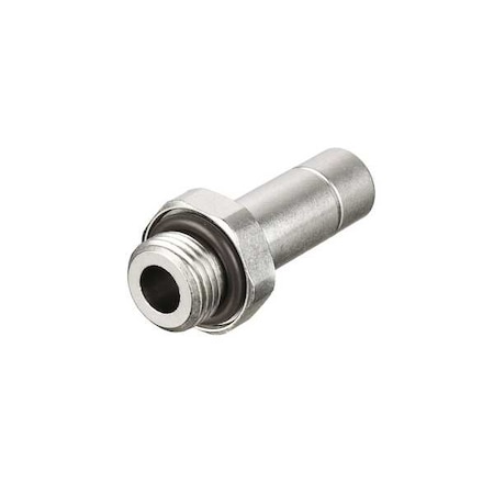 Metric All Metal Push-to-Connect Fitting, Brass, Silver MPN:3631 06 13