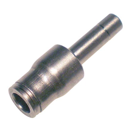 Push-Fit Adapter Fitting, 1/4 in Tube Size, Brass, Silver MPN:3666 06 08