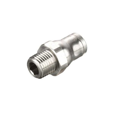 Fitting, Straight, Brass, Push-Fit 3/8 in, MNPT 1/8 in MPN:3675 60 11