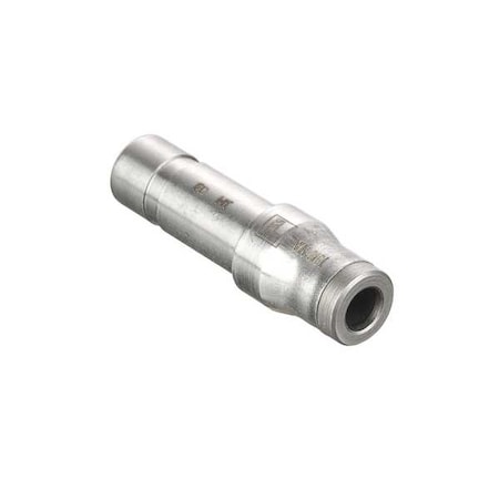 Metric Stainless Steel Push-to-Connect Fitting, Stainless Steel, Silver MPN:3866 06 10