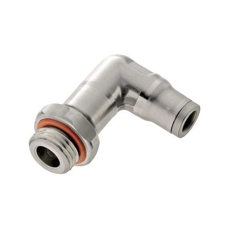Metric Stainless Steel Push-to-Connect Fitting, Stainless Steel, Silver MPN:3899 08 10