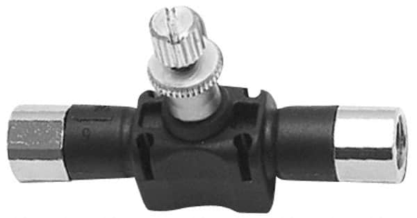 Air Flow Control Valve: Threaded In-Line Flow Controls, BSPP, 1/8