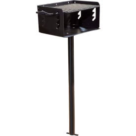 Leisure Craft™ In-Ground Mount Outdoor Park Grill Black Enamel LC120-STD-IG
