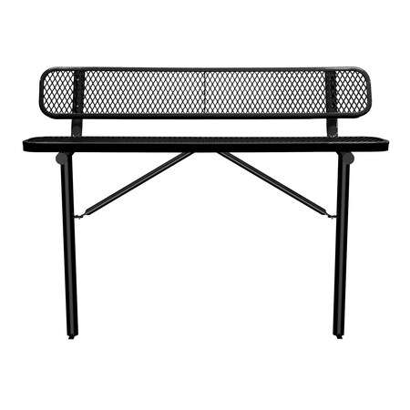 Bench/Back, Ingroud Mount, 6ft., Black MPN:B6WBIG-BLACK