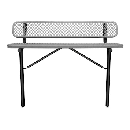 Bench/Back, Ingroud Mount, 6ft., Granite MPN:B6WBIG-GRANITE