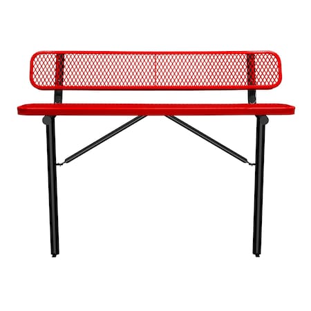 Bench/Back, Ingroud Mount, 6ft., Red MPN:B6WBIG-RED