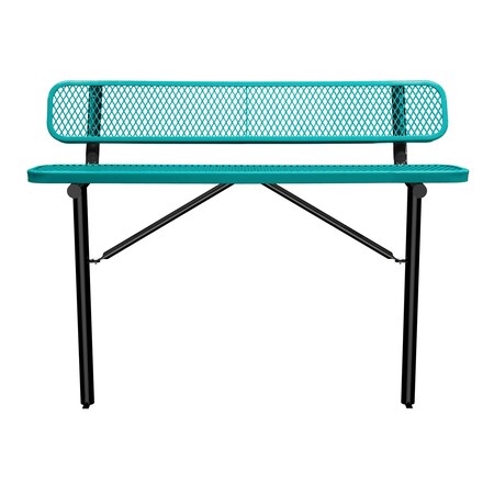 Bench/Back, Ingroud Mount, 6ft., Teal MPN:B6WBIG-TEAL