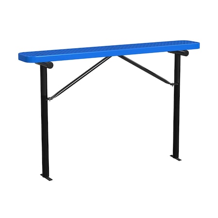Bench w/o Back, Ingroud Mount, 6ft., Blue MPN:B6XPIG-BLUE