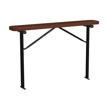 Bench w/o Back, Ingroud Mount, 6ft., Brown MPN:B6XPIG-BROWN
