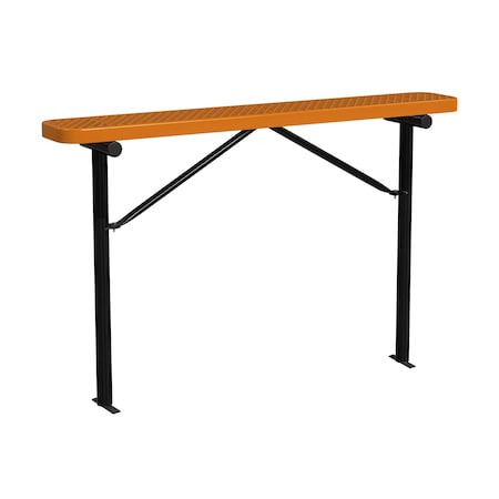 Bench w/o Back, Ingroud Mount, 6ft., Orange MPN:B6XPIG-ORANGE