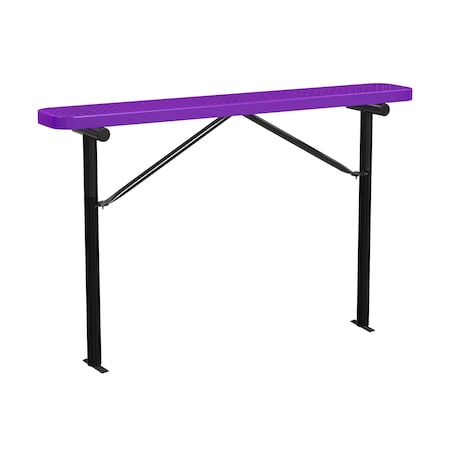 Bench w/o Back, Ingroud Mount, 6ft., Purple MPN:B6XPIG-PURPLE