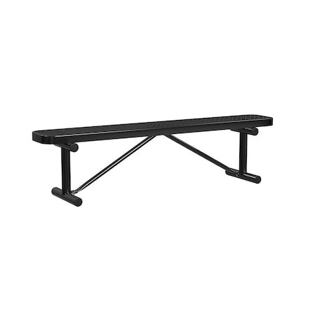 Leisure Craft 6 FT Outdoor Bench without Back, Portable, Black MPN:B6XPP-BLACK